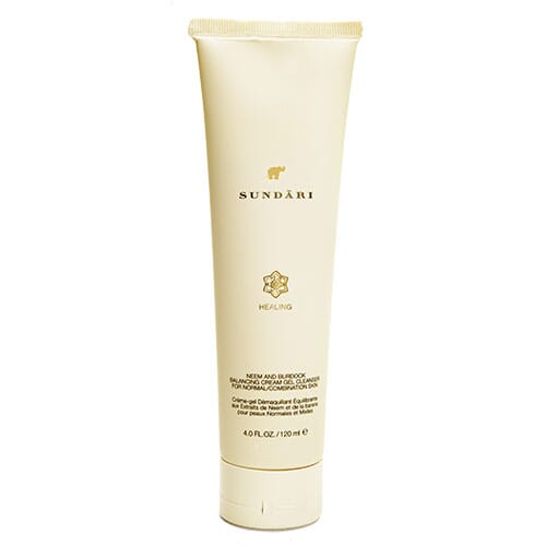SUNDARI Neem and Burdock Balancing Cream-Gel Cleanser for Normal/Comb Skin, 120 ml