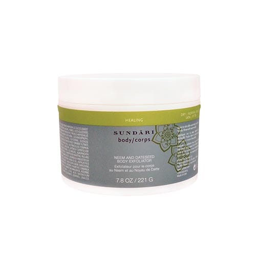 SUNDARI Neem and Dateseed Body Exfoliator for All Skin Types, 221 ml