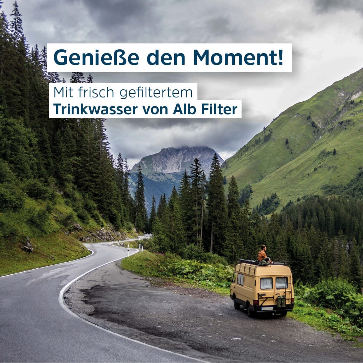 Alb Filter Fusion (Active & Nano) Trinkwasserfilter -  Camping-Set: Travel Edelstahl Natur für Festeinbau seit 1987