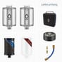 Lieferumfang, Alb Filter® FUSION Active+Nano Trinkwasserfilter | Camping-Set: Mobil inkl. Koffer, Edelstahl Natur