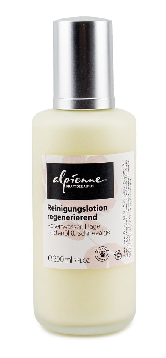 Alpienne REINIGUNGSLOTION regenerierend Rosenwasser, Hagebuttenöl & Schneealge, 200ml