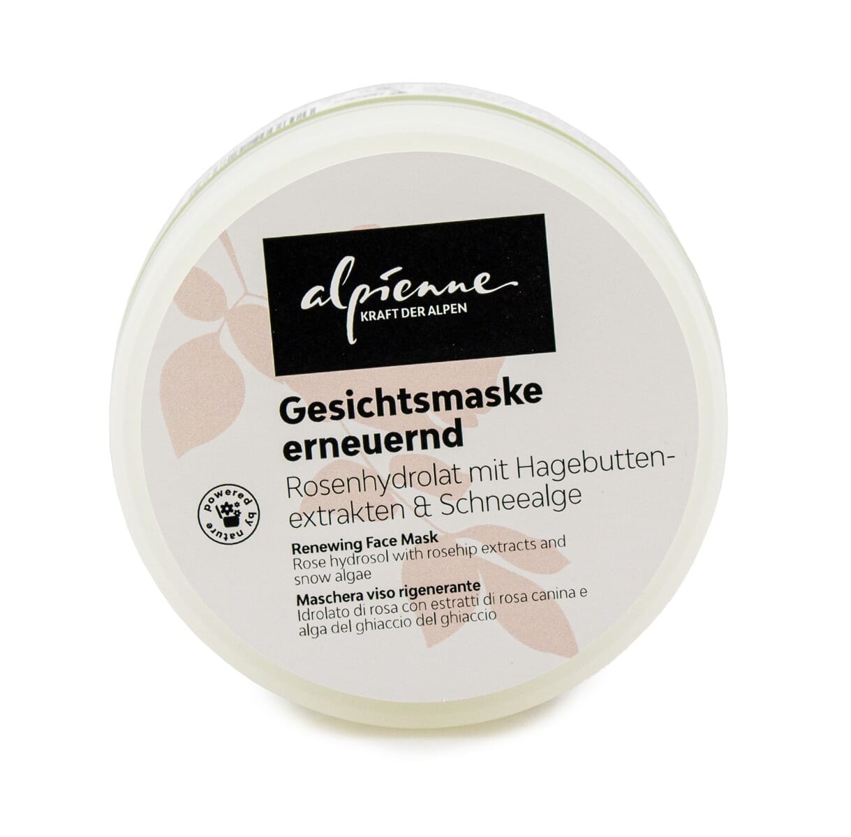 Alpienne Rosenhauch GESICHTSMASKE erneuernd Rosenhydrolat mit Hagebuttenextrakten & Schneealge, 200ml