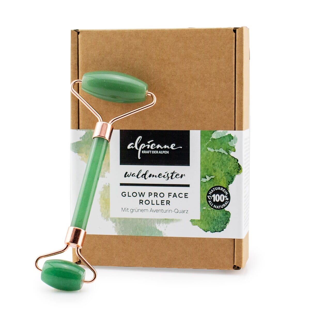 Alpienne Waldmeister GLOW PRO FACE ROLLER, Mit grünem Aventurin-Quarz