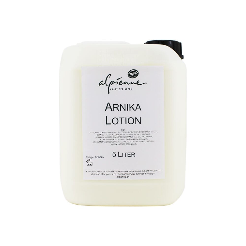 Alpienne Arnika Lotion, 5L Kanister Nachfüllung