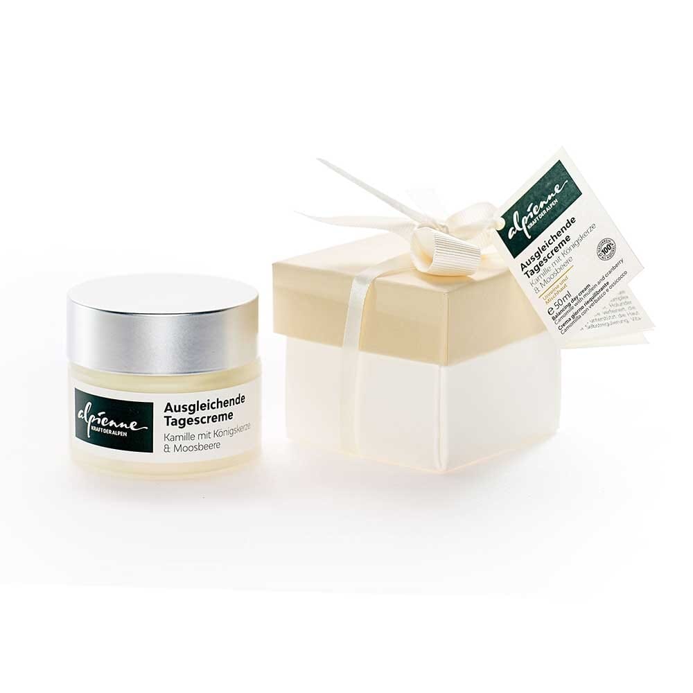 Ausgleichende Tagescreme Kamille mit Königskerze & Moosbeere, 50ml