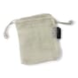 Optional: Praktische Tasche aus Baumwolle um die Seife in der Dusche oder Bad aufzuhängen