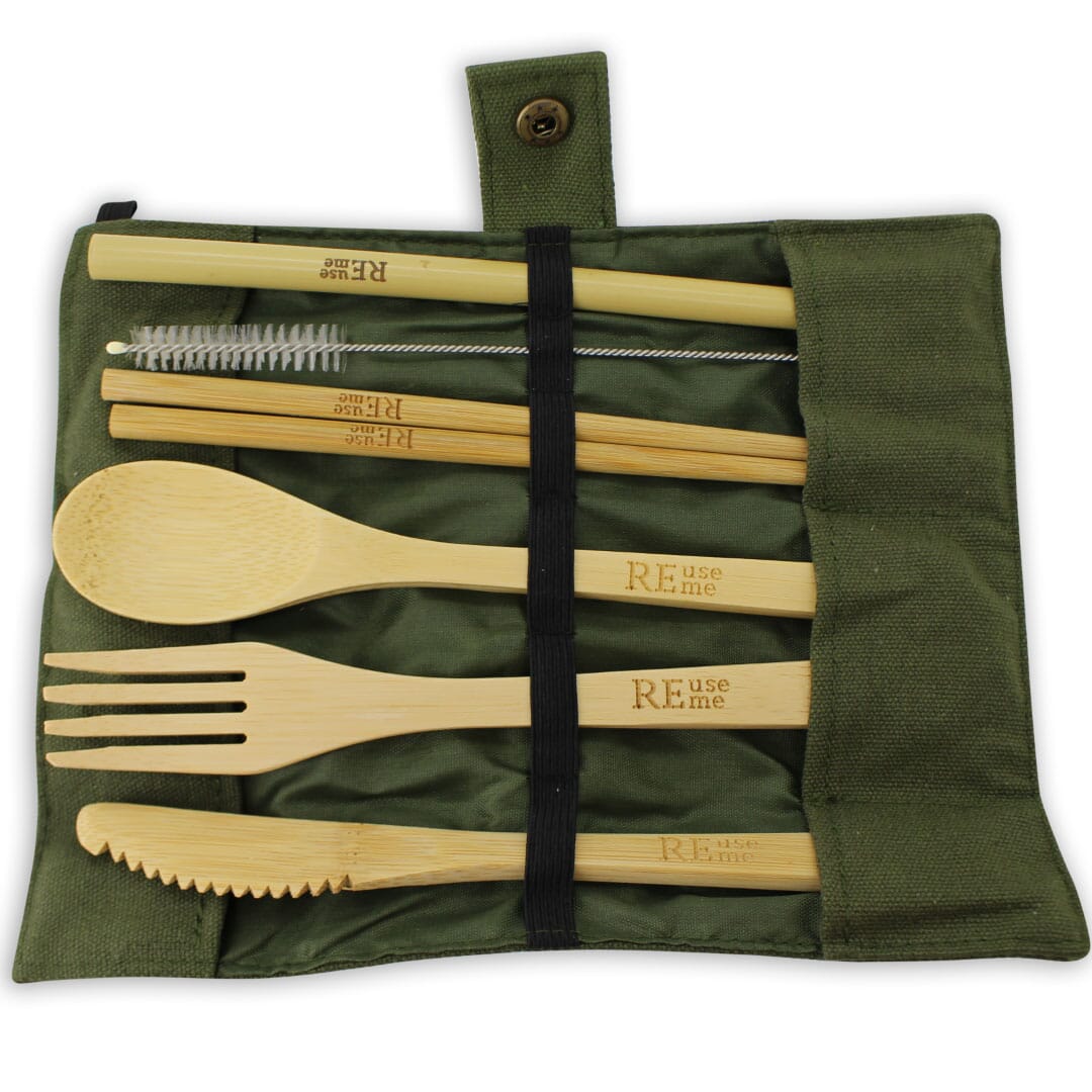 REUSEME Besteckset aus Bambus (7 teilig)