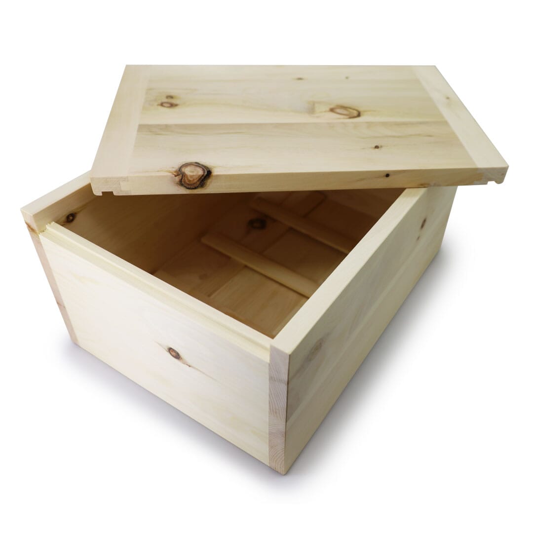 Brot Box Arven Zirbe, rechteckig mit Deckel, 35x25x16cm