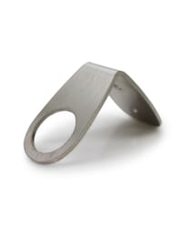 Winkel-Halterung aus Chromstahl für Dispenser mit 28mm Gewinde passt zu 250ml und 500ml Glas und PET Dispenser, SWISS MADE