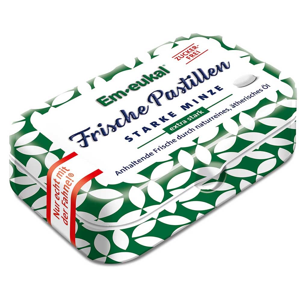 Dr. C. SOLDAN Em-eukal® Frische Pastillen Starke Minze. Extra stark.
