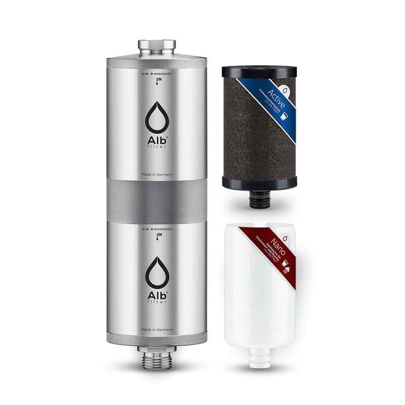 Alb Filter® Duo Nano Trinkwasserfilter für den Wasserhahn  (Edelstahl) seit 1987