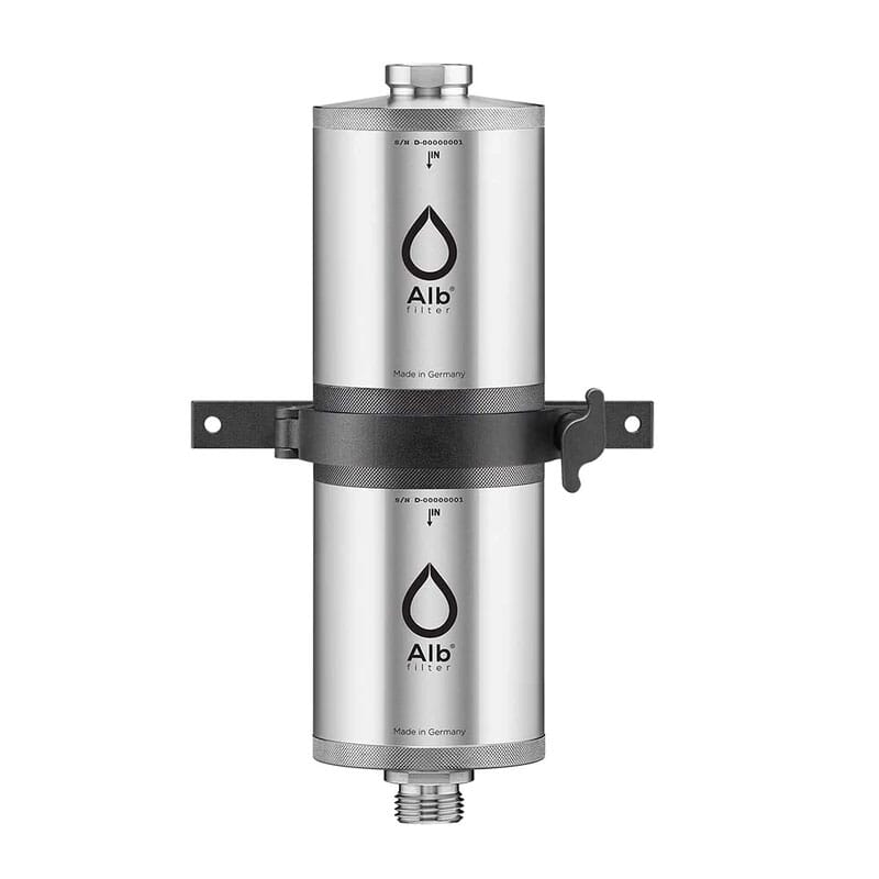 Alb Filter® Duo Nano Trinkwasserfilter für den Wasserhahn  (Edelstahl) seit 1987
