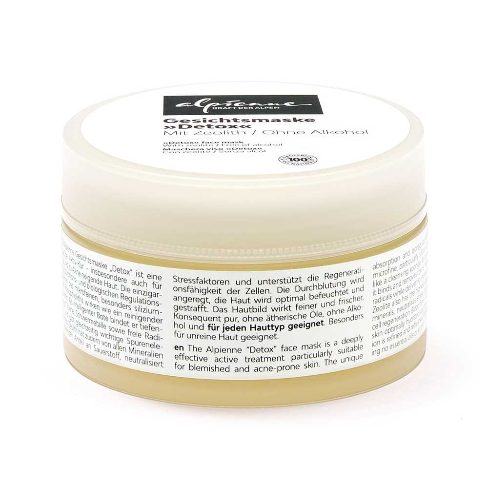Gesichtsmaske »Detox« Mit Zeolith / Ohne Alkohol
