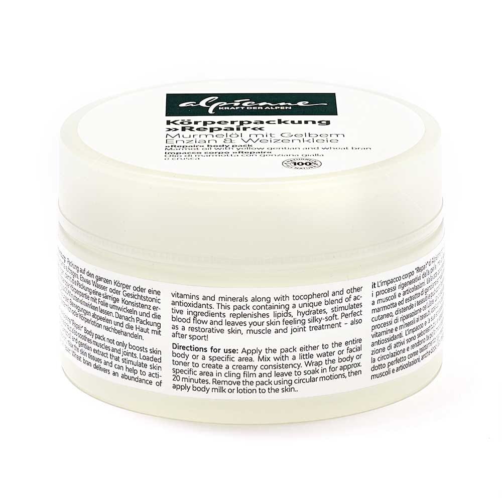 Körperpackung »Repair« Murmelöl mit Gelbem Enzian & Weizenkleie