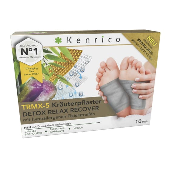 Kenrico Kräuterpflaster TRMX-5 Detox, Relax, Recover, 10 Stk.