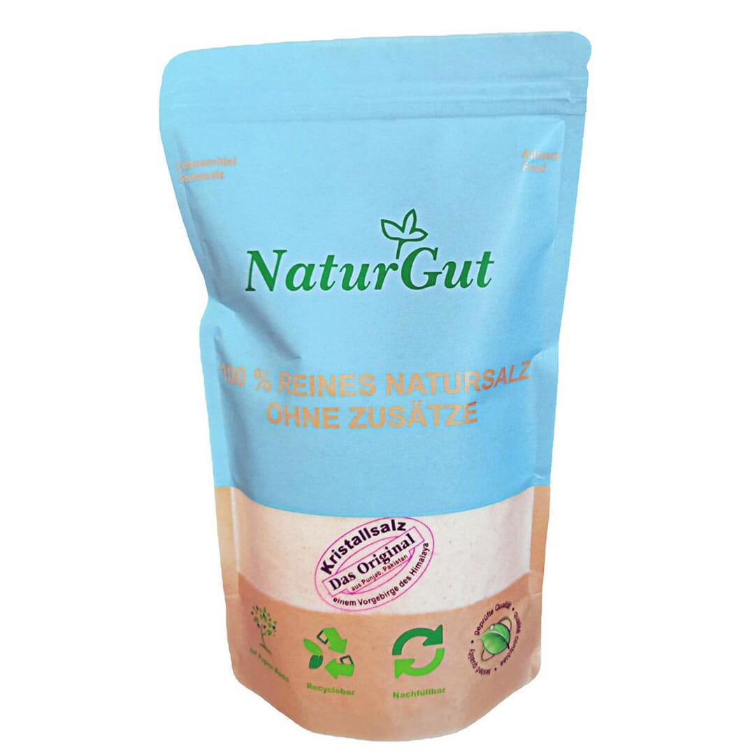 Kristallsalz Feinsalz aus einem Vorgebirge des Himalaya Punjab/Pakistan Feinsalz 1kg