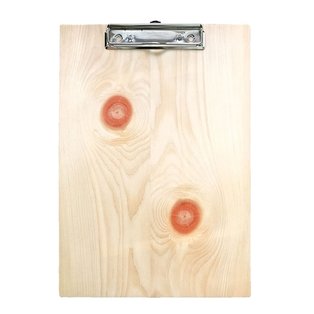 Klemmbrett aus Zirbenholz
