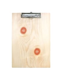 Klemmbrett aus Zirbenholz