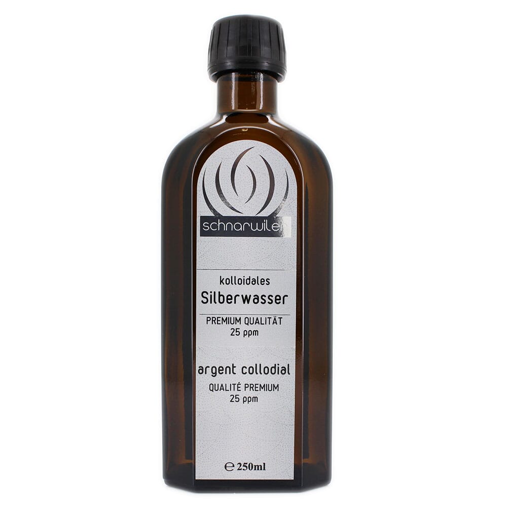 Kolloidales Silberwasser, 25 ppm, Premium Qualität, 250ml
