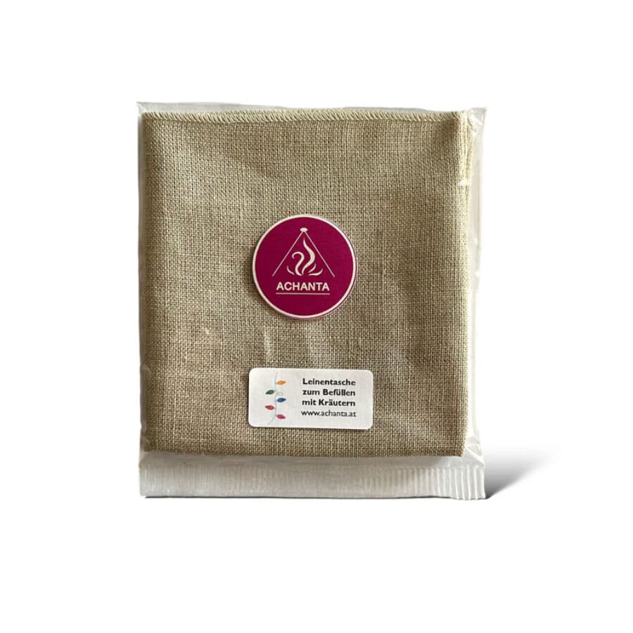 Leinentasche zum Befüllen mit Kräutern