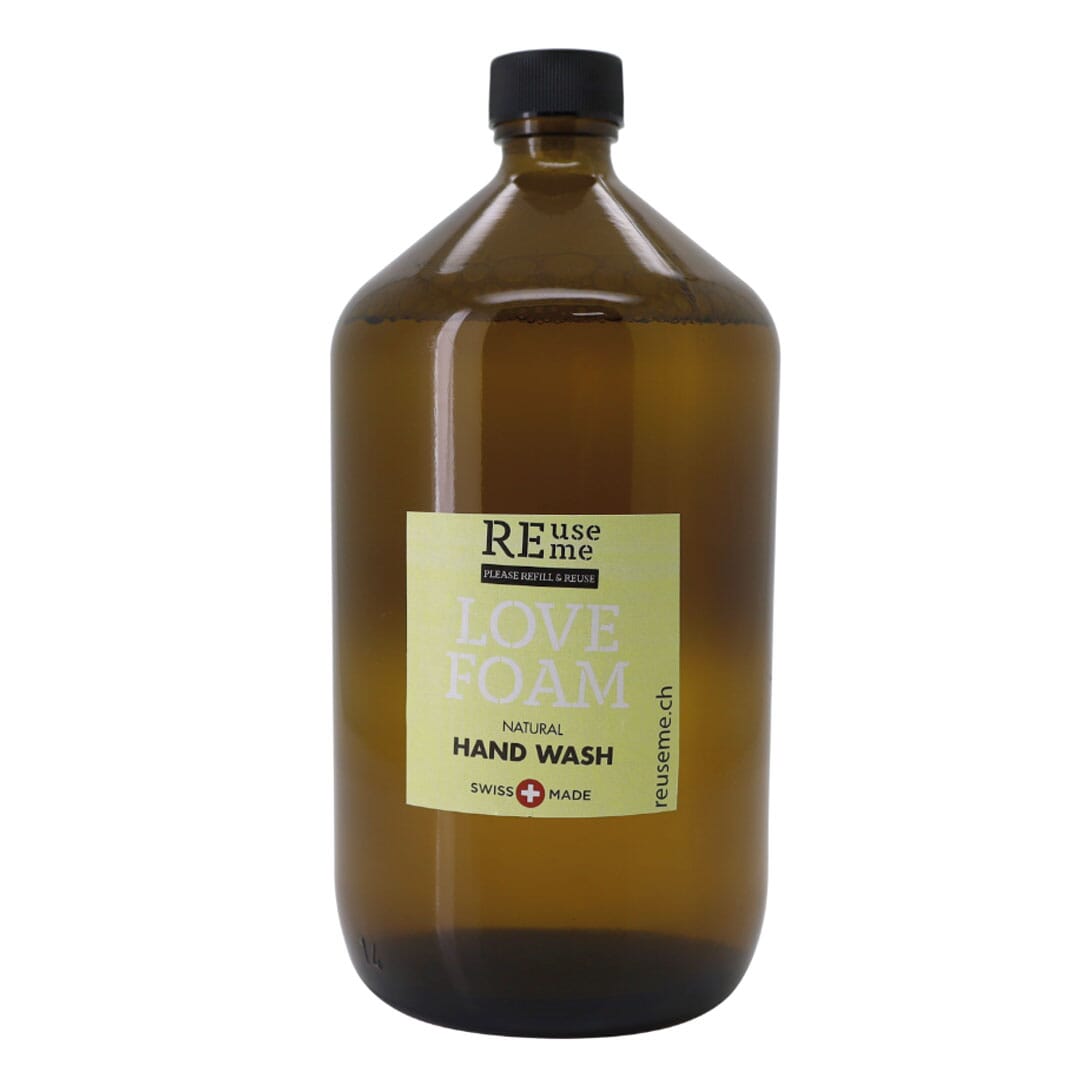 LOVE FOAM Waschschaum Nachfüllung, 100ml für Schaum Seifen Dispenser. 