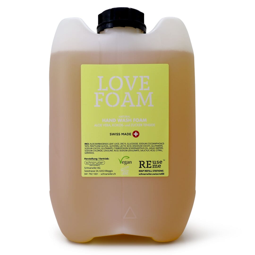 LOVE FOAM Hand Wash Echinacea - 10 kg Nachfüllkanister für Waschschaum Dispenser