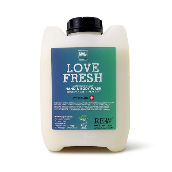 LOVE FRESH Hand & Body Wash Echinacea - 5 kg Nachfüllkanister