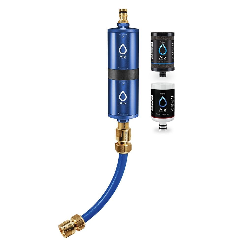 Alb Filter® FUSION Active+Nano Trinkwasserfilter | Camping-Set: Mobil inkl. Koffer