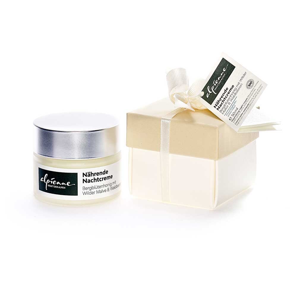 Nährende Nachtcreme Bergblütenhonig mit Wilder Malve & Waldbeeren