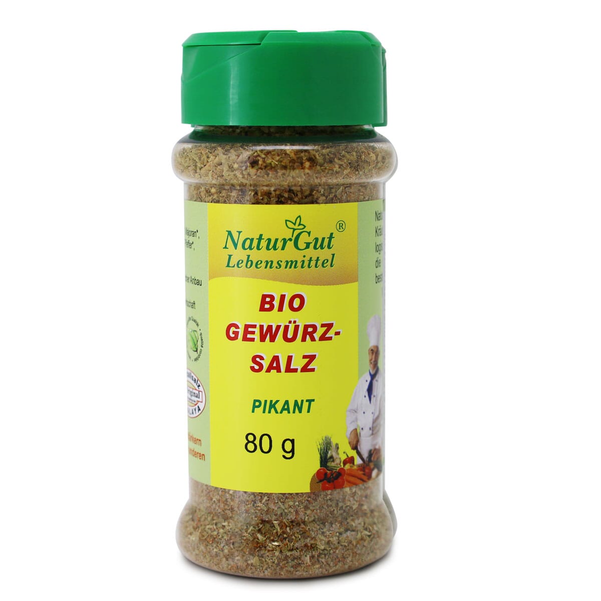 Bio Gewürzsalz Pikant 80g Kräutersalz Gewürze Kristallsalz Kräutern Kräutersalz Salzgemisch