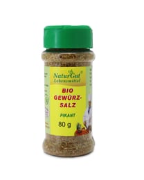 Bio Gewürzsalz Pikant 80g Kräutersalz Gewürze Kristallsalz Kräutern Kräutersalz Salzgemisch