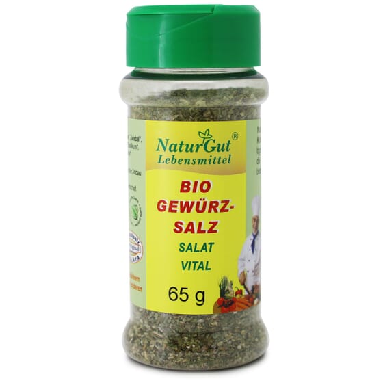 Bio Gewürzsalz Salat 65g Kräutersalz Gewürze Kristallsalz Kräutern Salzgemisch