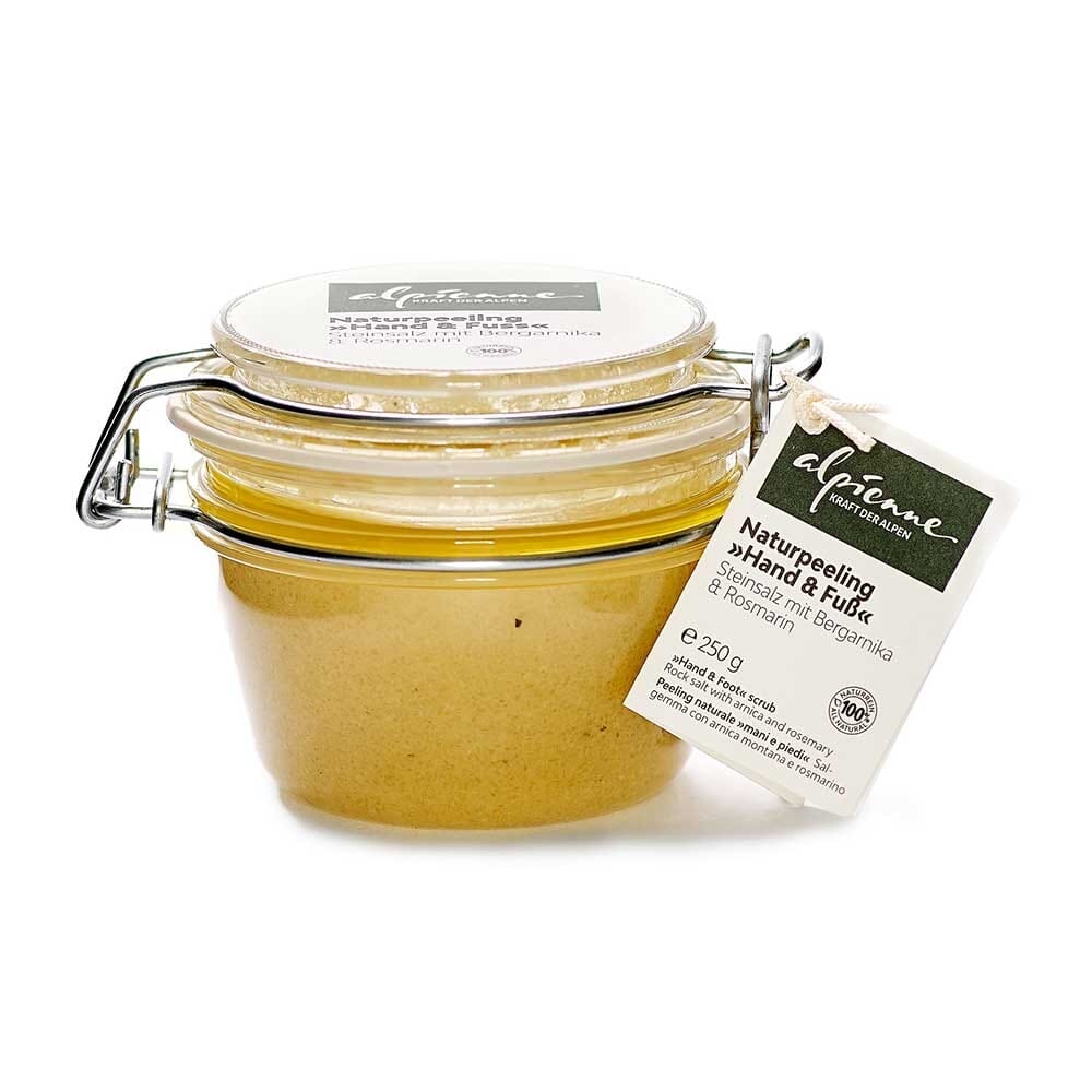 Naturpeeling »Hand & Fuss« Steinsalz mit Bergarnika & Rosmarin