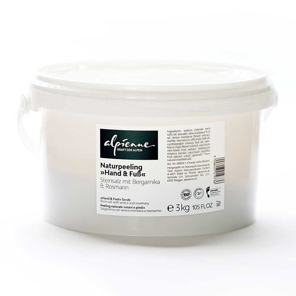 Naturpeeling »Hand & Fuss« Steinsalz mit Bergarnika & Rosmarin 