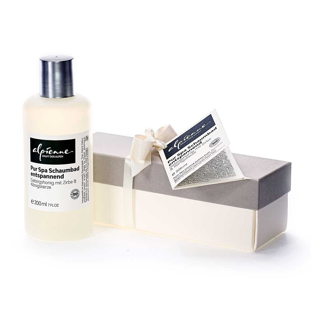 Pur Spa Schaumbad entspannend Gebirgshonig mit Zirbe & Königskerze
