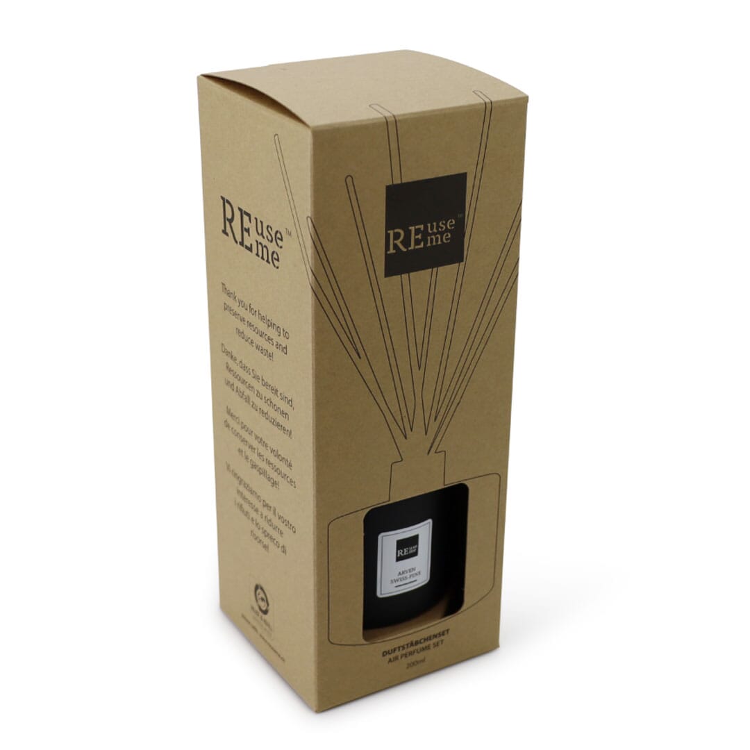 ReUseMe Duftstäbchenset Arve, Zirbe, Swiss Pine, 200ml