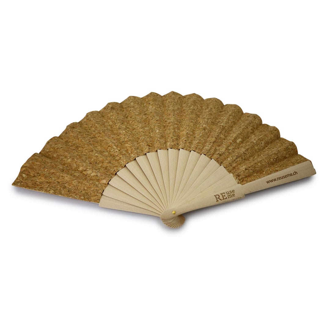REUSEME Windfächer aus Holz und Kork