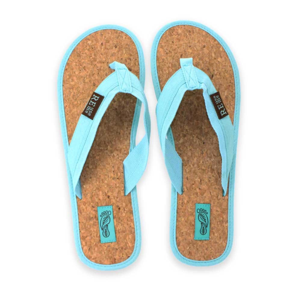 Reuseme Hotel SPA Hausschuhe, Flip FLops mit Kork Fussbett