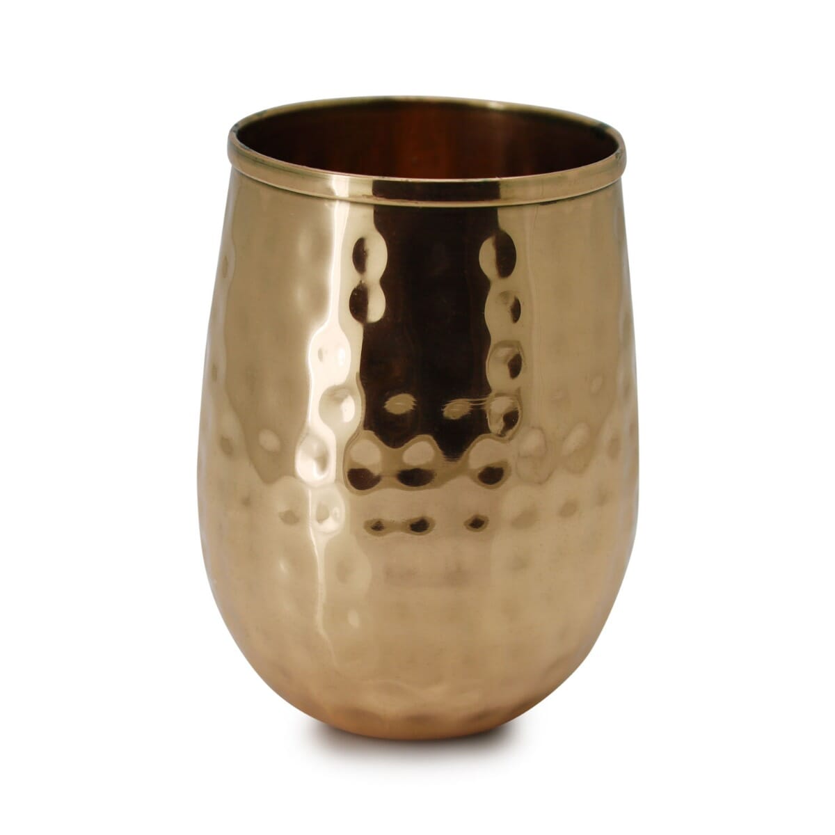 ReUseMe Drinks Becher aus Kupfer, gehämmert 
