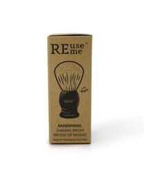 REUSEME Rasierpinsel, Vegan zum aufschäumen und auftragen des Rasierschaumes