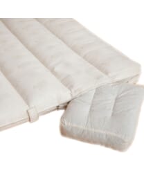 Rosshaarmatratze mit patentiertem Würfelsystem für einfaches auswechseln und waschen