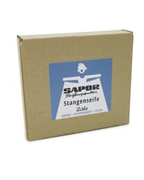sapor Trockenseife - Bio Zirbe (Arve) mit Zirbelöl - 80er Box, 100% biologisch abbaubar