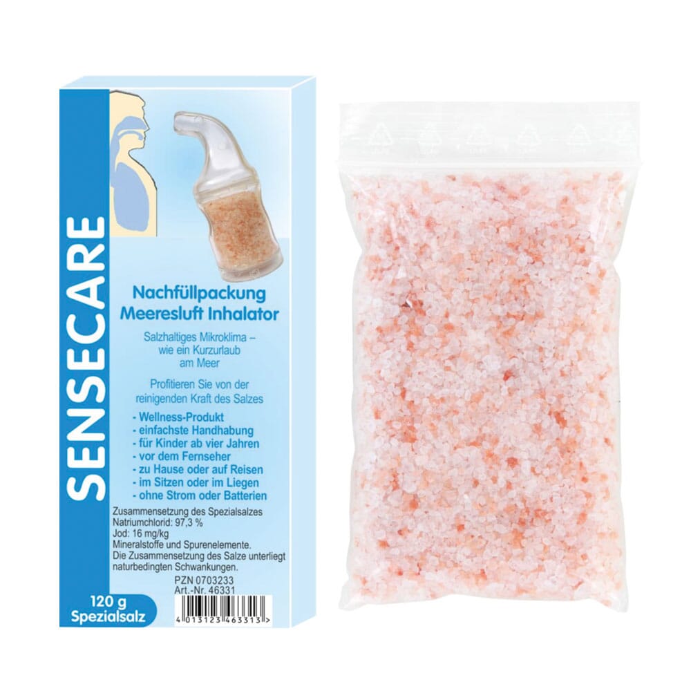 NaturGut Nachfüllpackung Kristallsalz-Granulat für Meeresluft Inhalator, 120 g