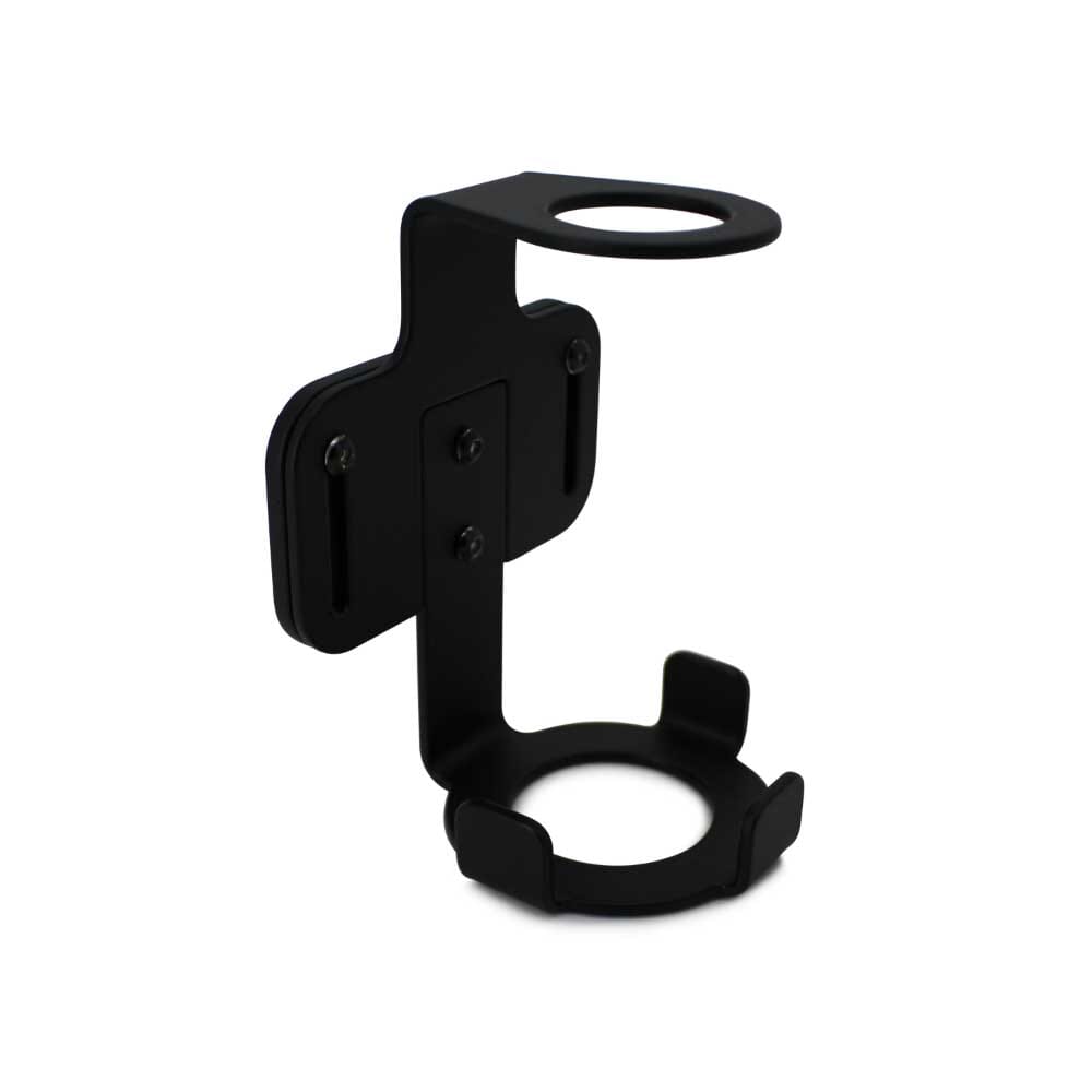 Dispenserhalterung mit Diebstahlschutz in schwarz matt. 100% SWISS MADE