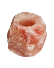 NaturGut Kristallsalz Salz Teelicht naturell Teelichthalter aus einem Vorgebirge des Himalaya/Punjab/Pakistan