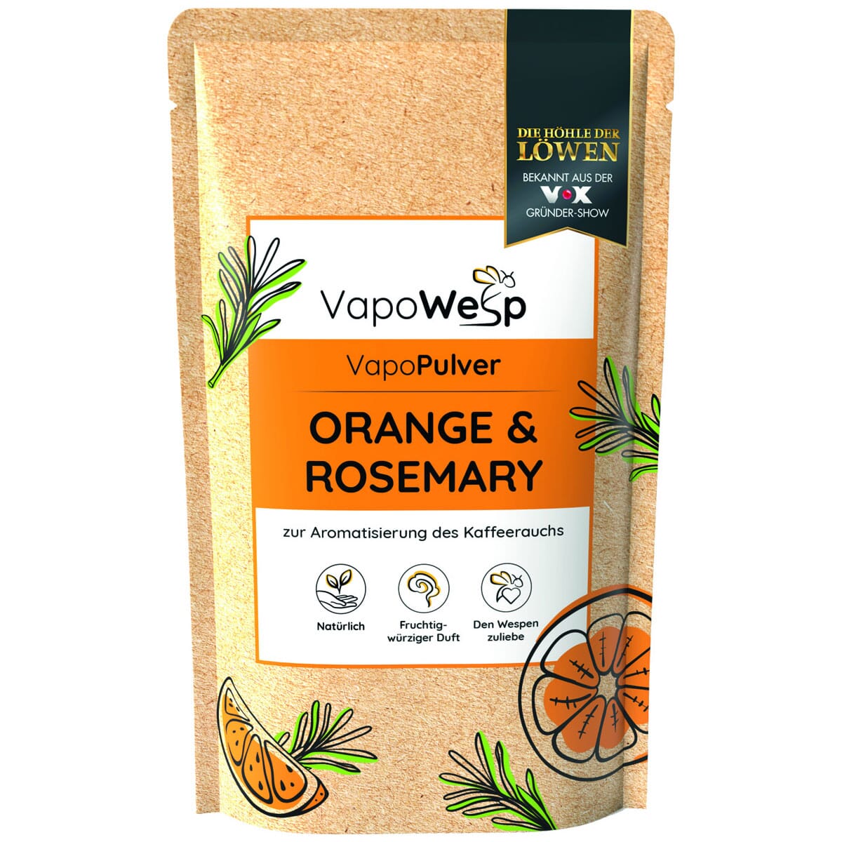 VapoWesp - VapoPulver Orange und Rosmarin 100g Wespenabwehrmittel