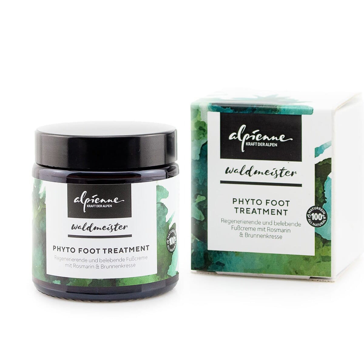 Alpienne Waldmeister PHYTO FOOT TREATMENT, Regenerierende und belebende Fusscreme mit Rosmarin und Brunnenkresse