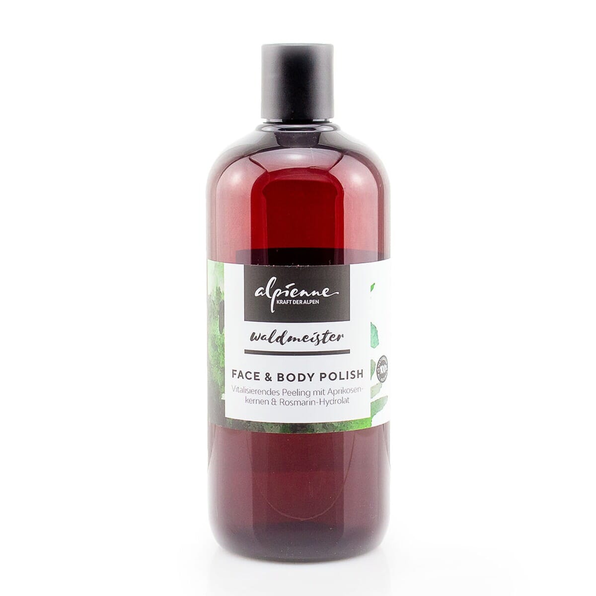 Alpienne Waldmeister FACE & BODY POLISH, Vitalisierendes Peeling mit Aprikosenkernen und Rosmarin-Hydrolat