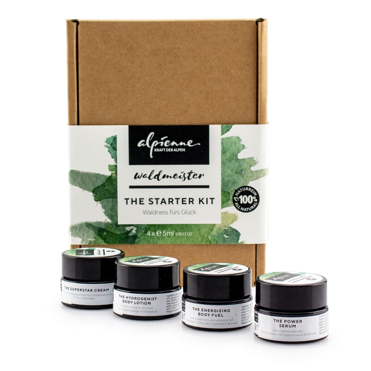 Alpienne Waldmeister THE STARTER KIT, Waldness fürs Glück Das Starter Set zum Testen oder Reisen