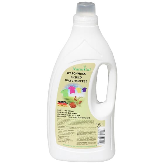 NaturGut Sapdu Clean Waschnuss Liquid Flüssig Waschmittel aus Indische Waschnüssen Ökologisch 1,5L
